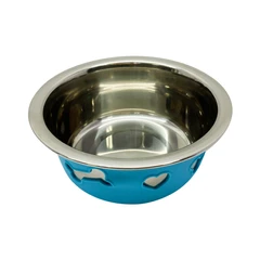 Pet Kingdom Ukuran M Mangkuk Anjing Dengan Bottom Silikon