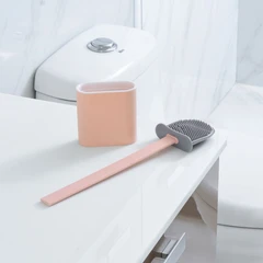 main image Ataru Sikat Toilet Silikon - Pink