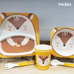 okiedog-freckles-set-5-pcs-perlengkapan-makan-anak-squirrel