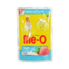 main image Me-O 80 Gr Makanan Kucing Basah Adult Tuna With Chicken In Jelly