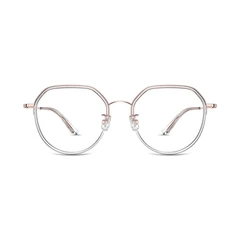 parim-eyewear-kacamata-optical-round-ultem---putih/rose-gold