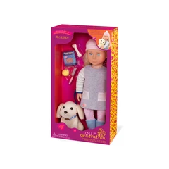 our-generation-set-boneka-meagan-blonde-hair-&-pet-dog