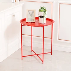 soleil-meja-teras-dengan-tray---merah