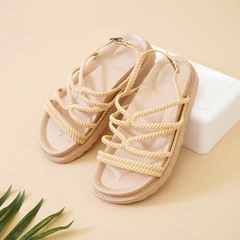 ataru-ukuran-39-sandal-wanita-strappy---krem-beige