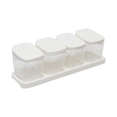 informa-catri-set-4-pcs-tempat-bumbu-dapur-dengan-nampan---putih