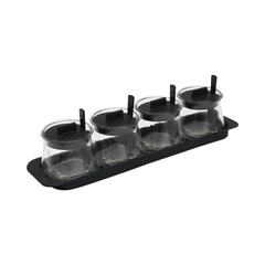 informa-callen-set-4-pcs-tempat-bumbu-dapur-dengan-nampan---hitam