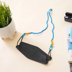 main image Ataru Tali Masker Rantai Color Block - Biru