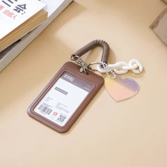 ataru-id-card-holder-dengan-rantai-dan-hati-charm---cokelat