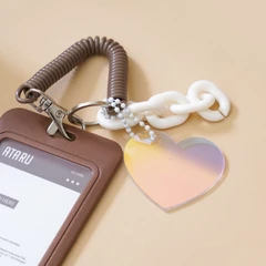 ataru-id-card-holder-dengan-rantai-dan-hati-charm---cokelat