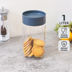 main image Komax Daykips Stoples E Plastik 1 Liter Transparan - Biru