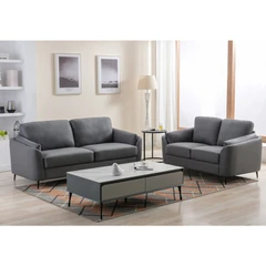 Informa Lynden Set Sofa Fabric 2 & 3 Seater - Abu-abu Tua