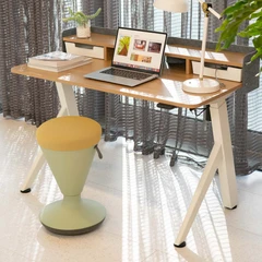 sieben-meja-kantor-adjustable-lift-up-120---cokelat-oak