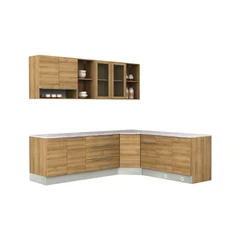 informa-prescoot-kitchen-set-sudut---cokelat-oak