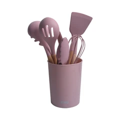 ataru-set-9-pcs-peralatan-masak-silikon---pink-dusty