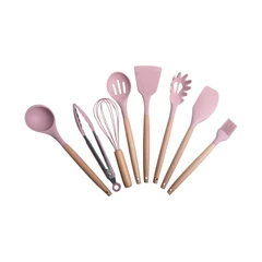 ataru-set-9-pcs-peralatan-masak-silikon---pink-dusty