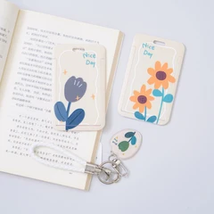 ataru-holder-id-card-flower-charm-dengan-pu-strap-random