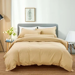 linotela-180x200-cm-set-6-pcs-seprai-king-katun-ruffle---krem-sand