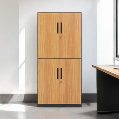 Informa Berne Lemari Arsip Kantor Metal High - Cokelat /hitam