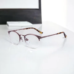 parim-eyewear-kacamata-optic-half-round-titanium---cokelat-tea