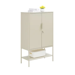 informa-lynd-kabinet-kantor-metal-2-pintu---krem-beige