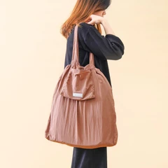 ataru-tote-bag-lipat-nylon---cokelat-coral