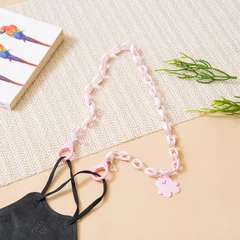 main image Ataru Tali Masker Rantai Bear - Pink