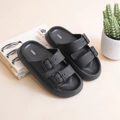 ataru-ukuran-36-sandal-thick-slide-buckle---hitam