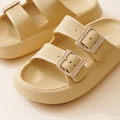 ataru-ukuran-39-sandal-thick-slides-double-buckle---krem-beige