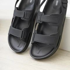 ataru-ukuran-37-sandal-wanita-double-strap---hitam