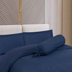 sleeplite-120x200-cm-set-4-pcs-seprai-single-microfiber-emboss---navy