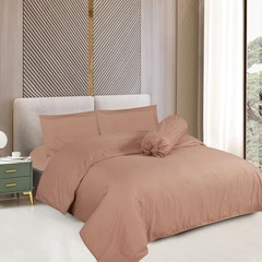 sleeplite-120x200-cm-set-4-pcs-seprai-single-microfiber-emboss---terracotta