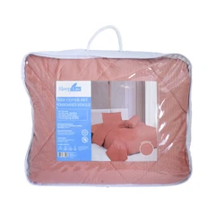 sleeplite-120x200-cm-set-4-pcs-seprai-single-microfiber-emboss---terracotta