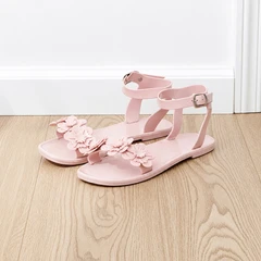 Ataru Ukuran 37 Sandal Wanita Flowers - Krem