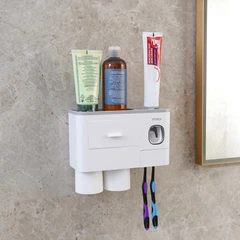 main image Stora Tempat Sikat Gigi Dengan 2 Gelas & Laci Penyimpanan