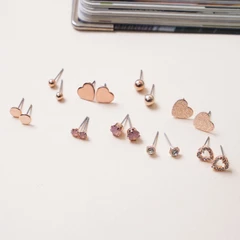 ataru-set-18-pcs-anting-heart---gold