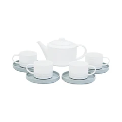 appetite-set-5-pcs-emery-teko-&-cangkir-dengan-saucer---abu-abu