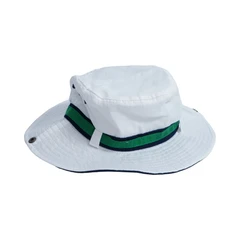 ataru-topi-bucket-dengan-list---hijau/putih