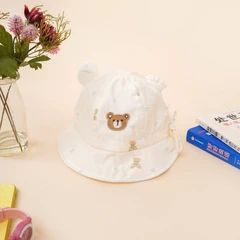 ataru-topi-bucket-anak-bear-embroidery---putih