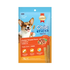 smartheart-15-gr-set-4-pcs-camilan-anjing-chic-sticks-chicken-teriyaki