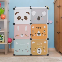 Informa Lemari Pakaian Plastik Multifungsi Animals Series