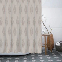 main image Forhom 180x200 Cm Tirai Kamar Mandi Polyester Dengan Hooks Dean