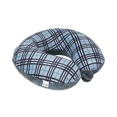 otto-klase-bantal-leher-memory-foam-soft-fleece-checked---biru