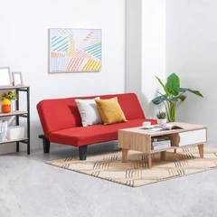Informa Martis Oakland Sofa Bed Fabric - Merah