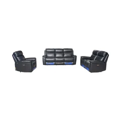 cheers-meriville-set-sofa-recliner-kulit-2-&-3-seater---hitam