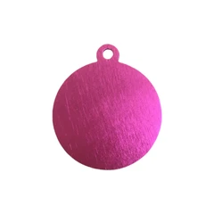 Pet Kingdom Tag Hewan Big Circle Color Pt092-3 - Pink