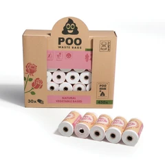 M-Pets Kantong Kotoran Anjing Roll Rose Scented