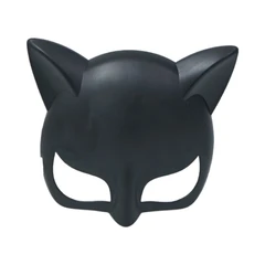 main image Ataru Kacamata Fun Cat Mask - Hitam