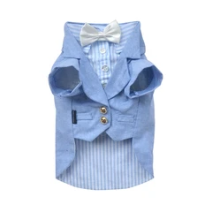 Doggy Dolly Ukuran Xxl Baju Tuxedo Anjing Small - Biru