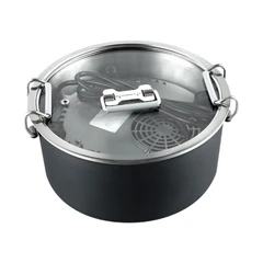 main image Kris Kompor Listrik Mini Dengan Panci 800 Watt - Hitam