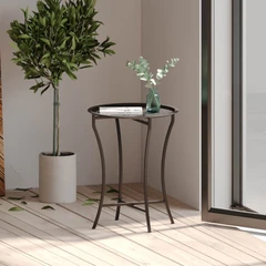 main image Soleil Luna Meja Sisi Tray - Hitam